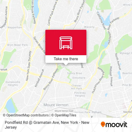 Pondfield Rd @ Gramatan Ave map