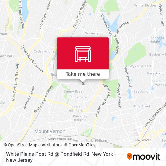 Mapa de White Plains Post Rd @ Pondfield Rd