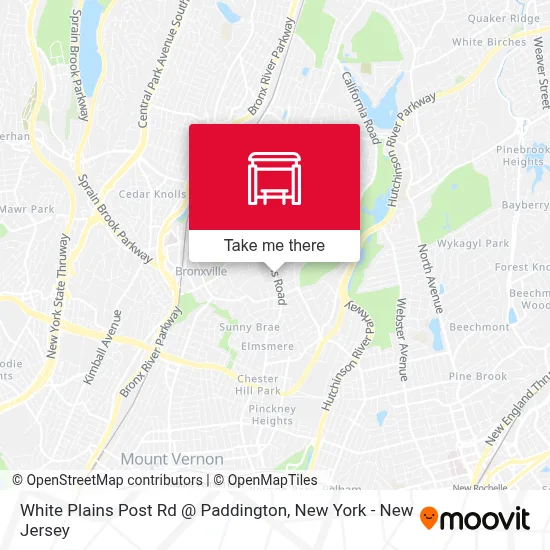 White Plains Post Rd @ Paddington map