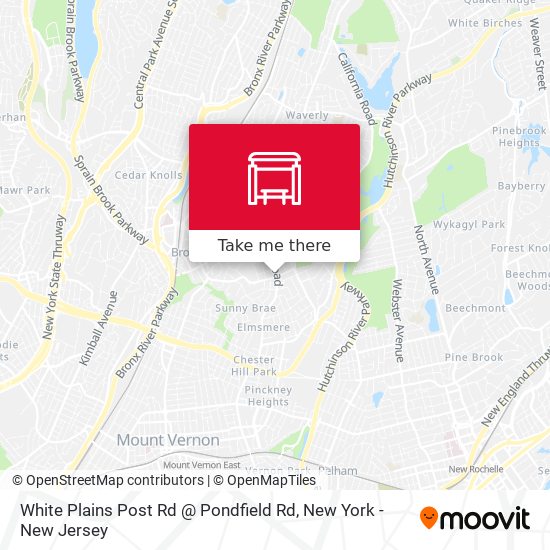 Mapa de White Plains Post Rd @ Pondfield Rd