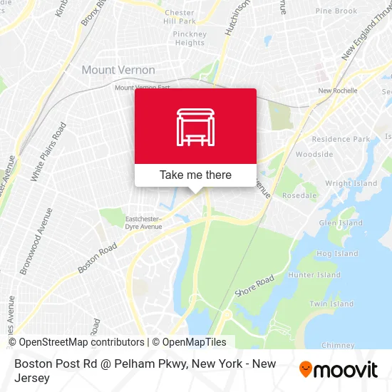 Boston Post Rd @ Pelham Pkwy map