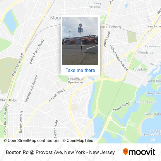 Boston Rd @ Provost Ave map