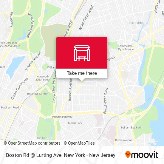 Boston Rd @ Lurting Ave map