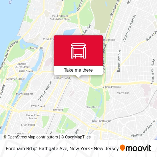 Fordham Rd @ Bathgate Ave map