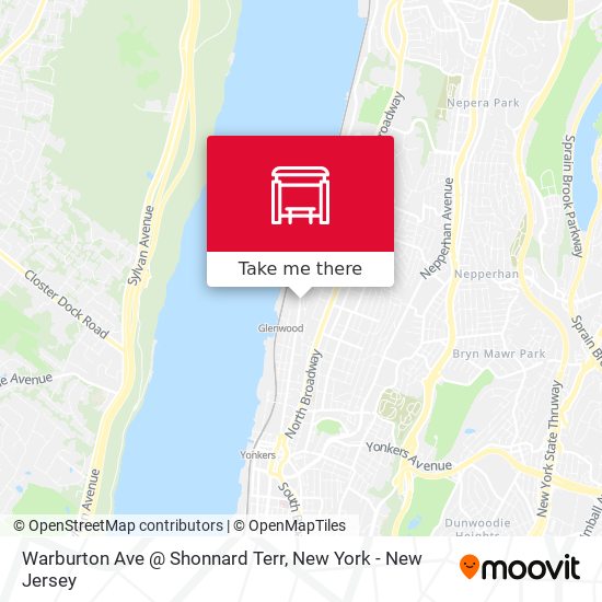 Warburton Ave @ Shonnard Terr map
