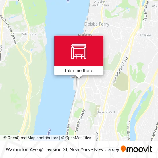 Warburton Ave @ Division St map