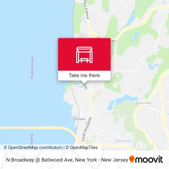 N Broadway @ Bellwood Ave map