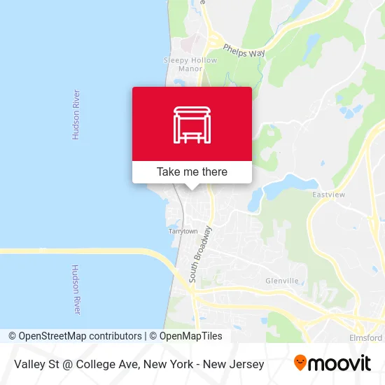 Valley St @ College Ave map