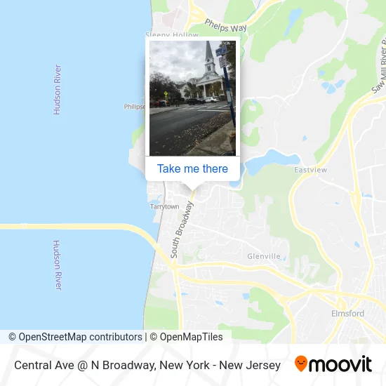 Central Ave @ N Broadway map