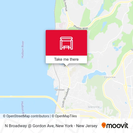 N Broadway @ Gordon Ave map