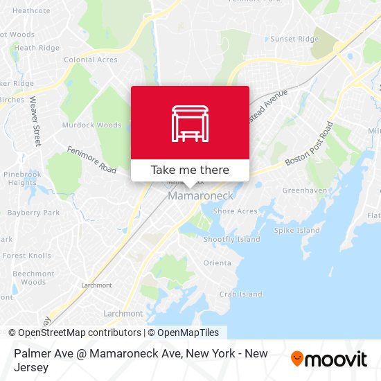 Palmer Ave @ Mamaroneck Ave map
