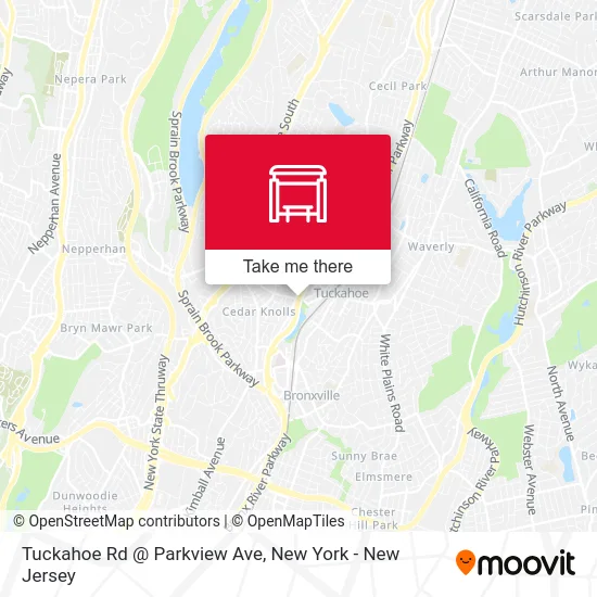 Tuckahoe Rd @ Parkview Ave map
