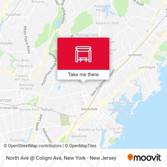 North Ave @ Coligni Ave map