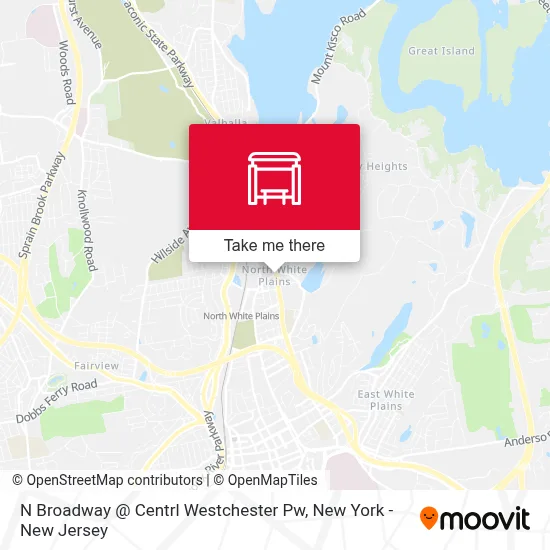 N Broadway @ Centrl Westchester Pw map