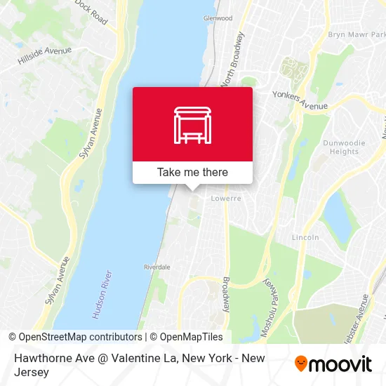 Hawthorne Ave @ Valentine La map