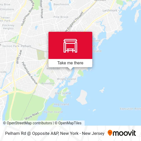 Pelham Rd @ Opposite A&P map