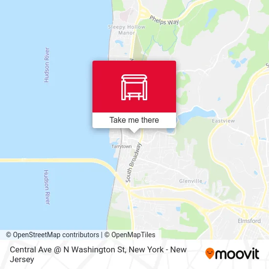Central Ave @ N Washington St map
