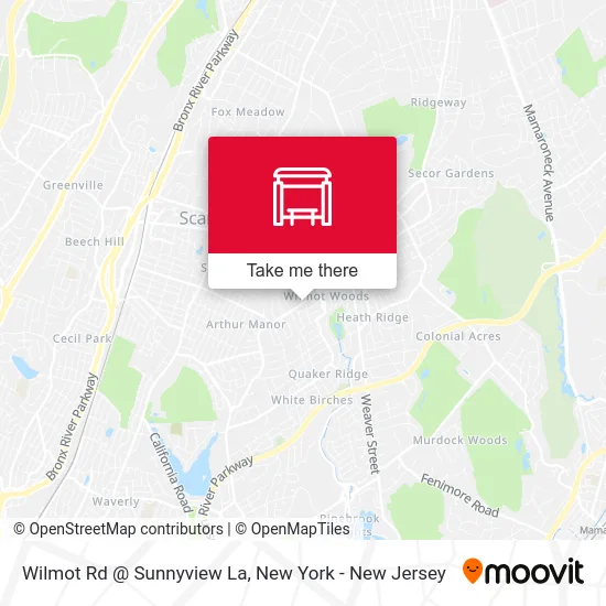 Wilmot Rd @ Sunnyview La map