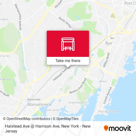 Halstead Ave @ Harrison Ave map