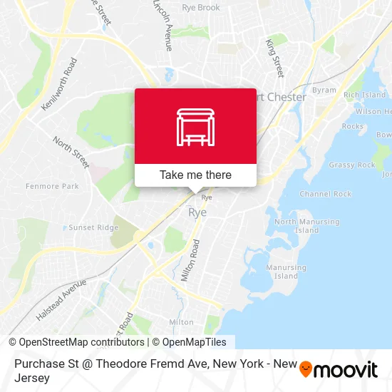 Purchase St @ Theodore Fremd Ave map