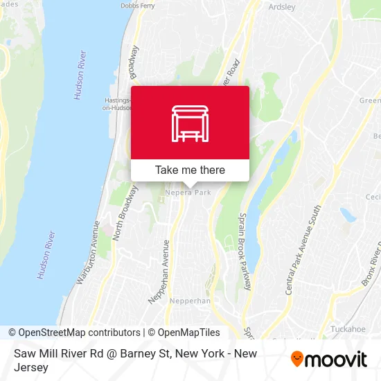 Saw Mill River Rd @ Barney St map