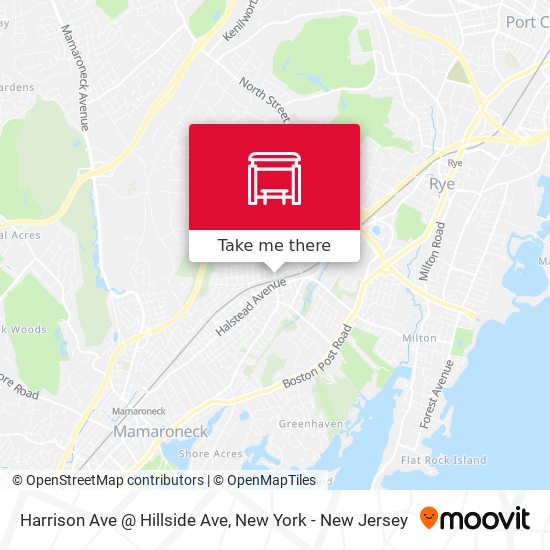 Mapa de Harrison Ave @ Hillside Ave