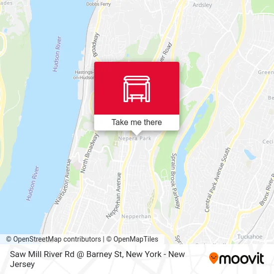 Saw Mill River Rd @ Barney St map