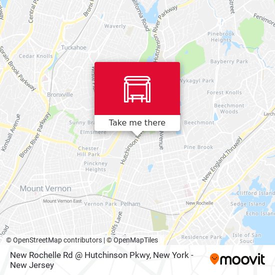 New Rochelle Rd @ Hutchinson Pkwy map