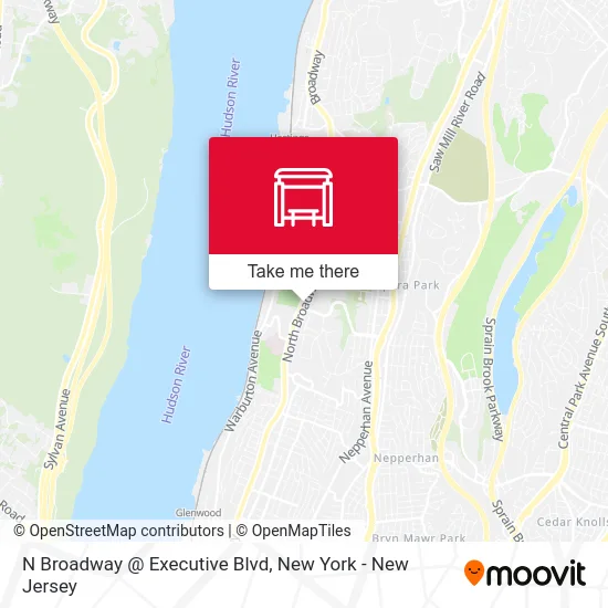 N Broadway @ Executive Blvd map