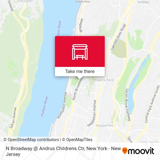 N Broadway @ Andrus Childrens Ctr map