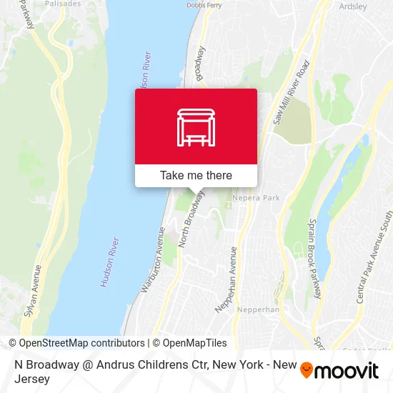 N Broadway @ Andrus Childrens Ctr map