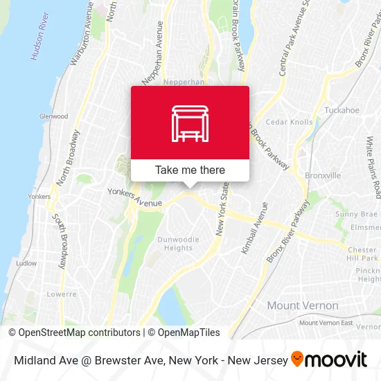 Midland Ave @ Brewster Ave map