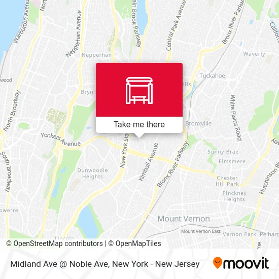 Midland Ave @ Noble Ave map