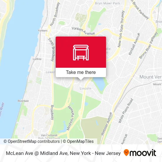 McLean Ave @ Midland Ave map