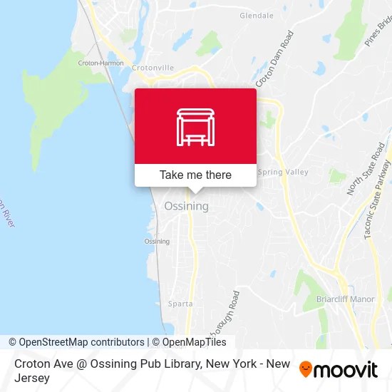 Croton Ave @ Ossining Pub Library map