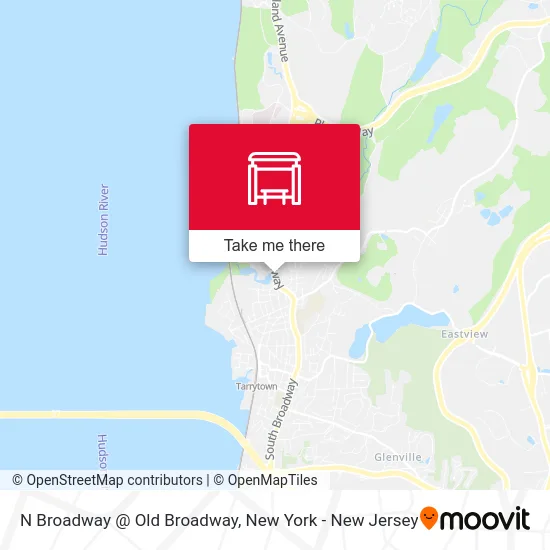 N Broadway @ Old Broadway map