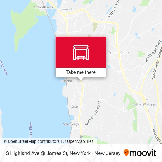 S Highland Ave @ James St map