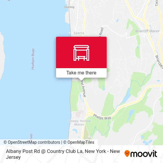 Mapa de Albany Post Rd @ Country Club La