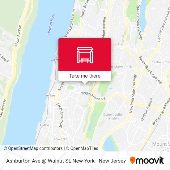 Ashburton Ave @ Walnut St map