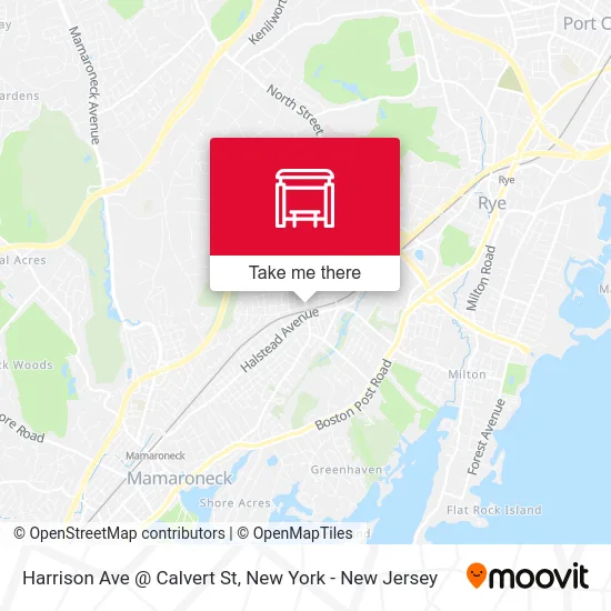 Harrison Ave @ Calvert St map
