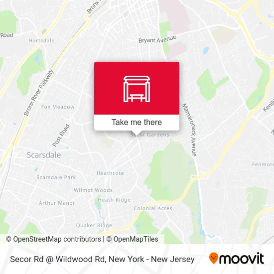 Secor Rd @ Wildwood Rd map