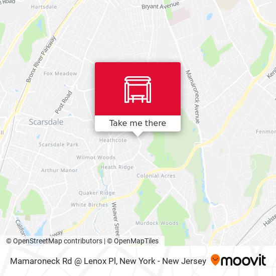 Mapa de Mamaroneck Rd @ Lenox Pl