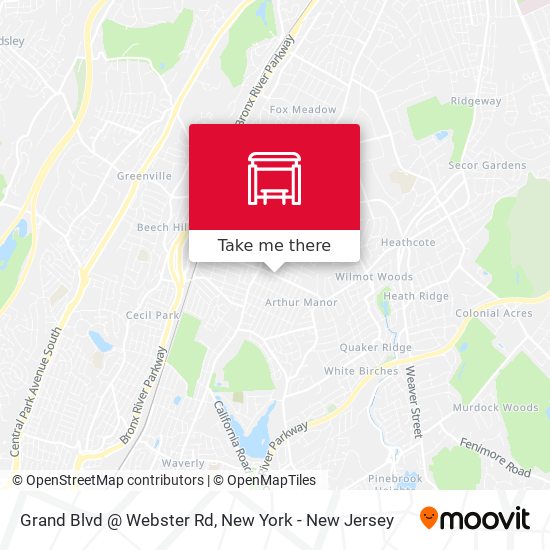 Mapa de Grand Blvd @ Webster Rd