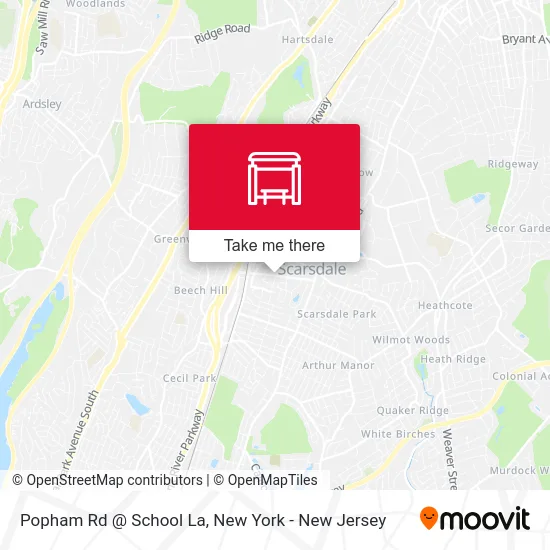 Popham Rd @ School La map