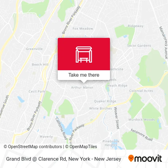 Grand Blvd @ Clarence Rd map