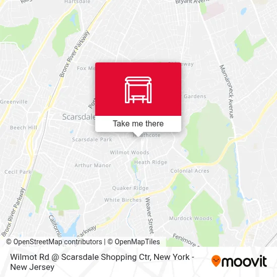 Wilmot Rd @ Scarsdale Shopping Ctr map
