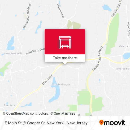 E Main St @ Cooper St map