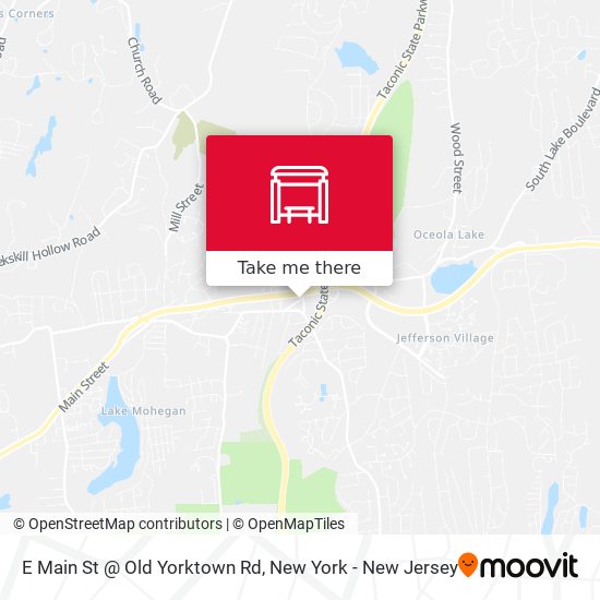 E Main St @ Old Yorktown Rd map