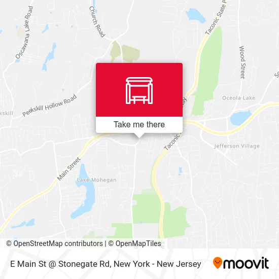 E Main St @ Stonegate Rd map