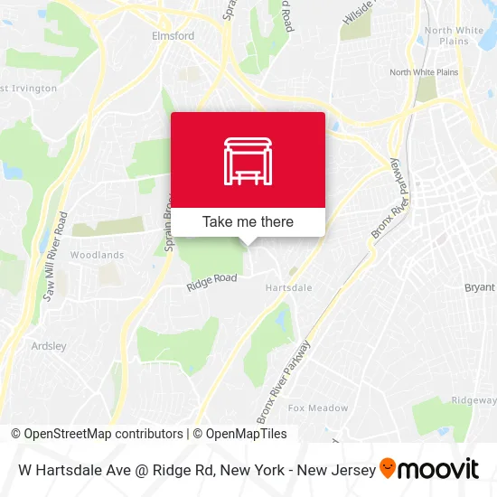 W Hartsdale Ave @ Ridge Rd map